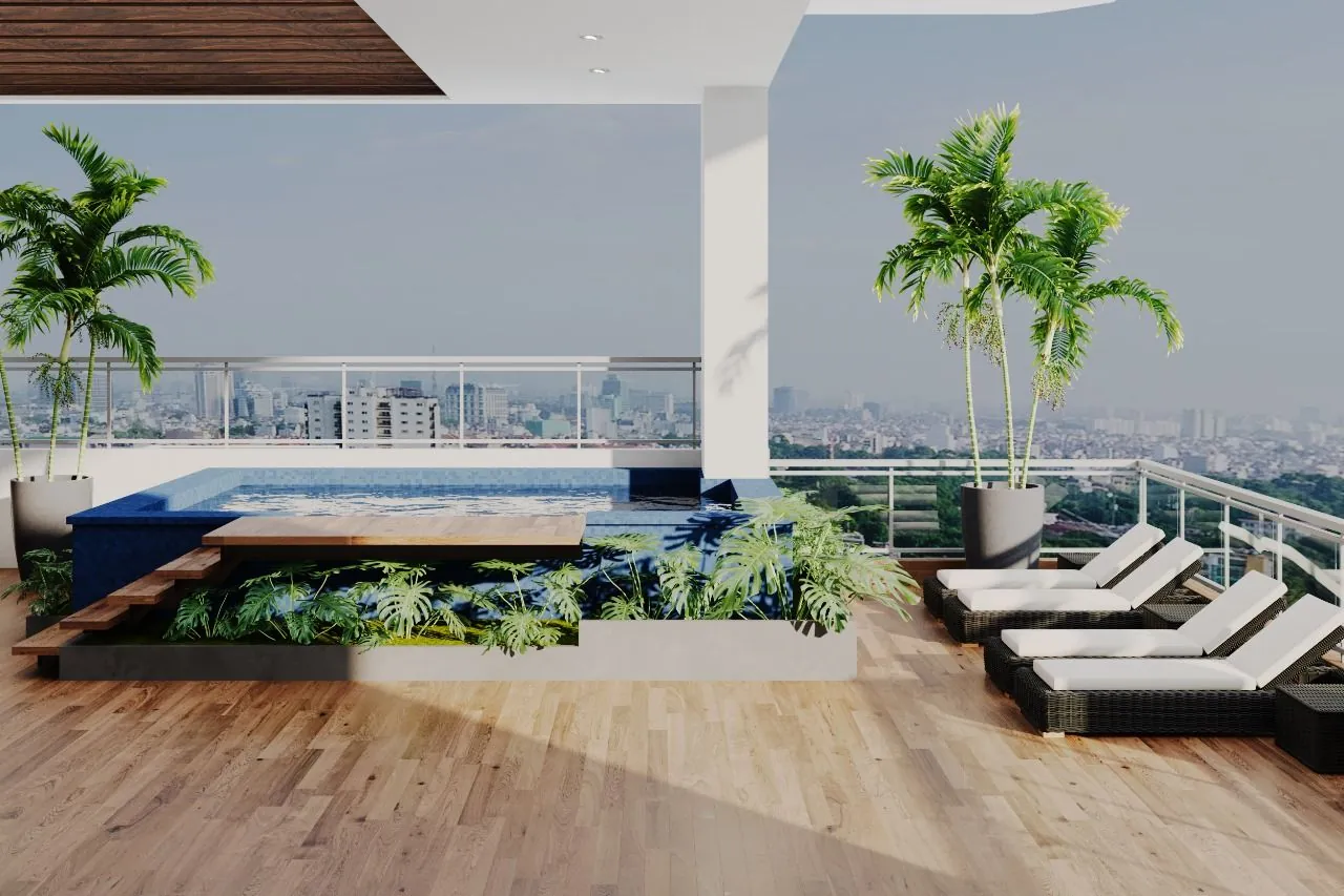 Apartamentos en Bella Vista Norte con áreas sociales en azotea
