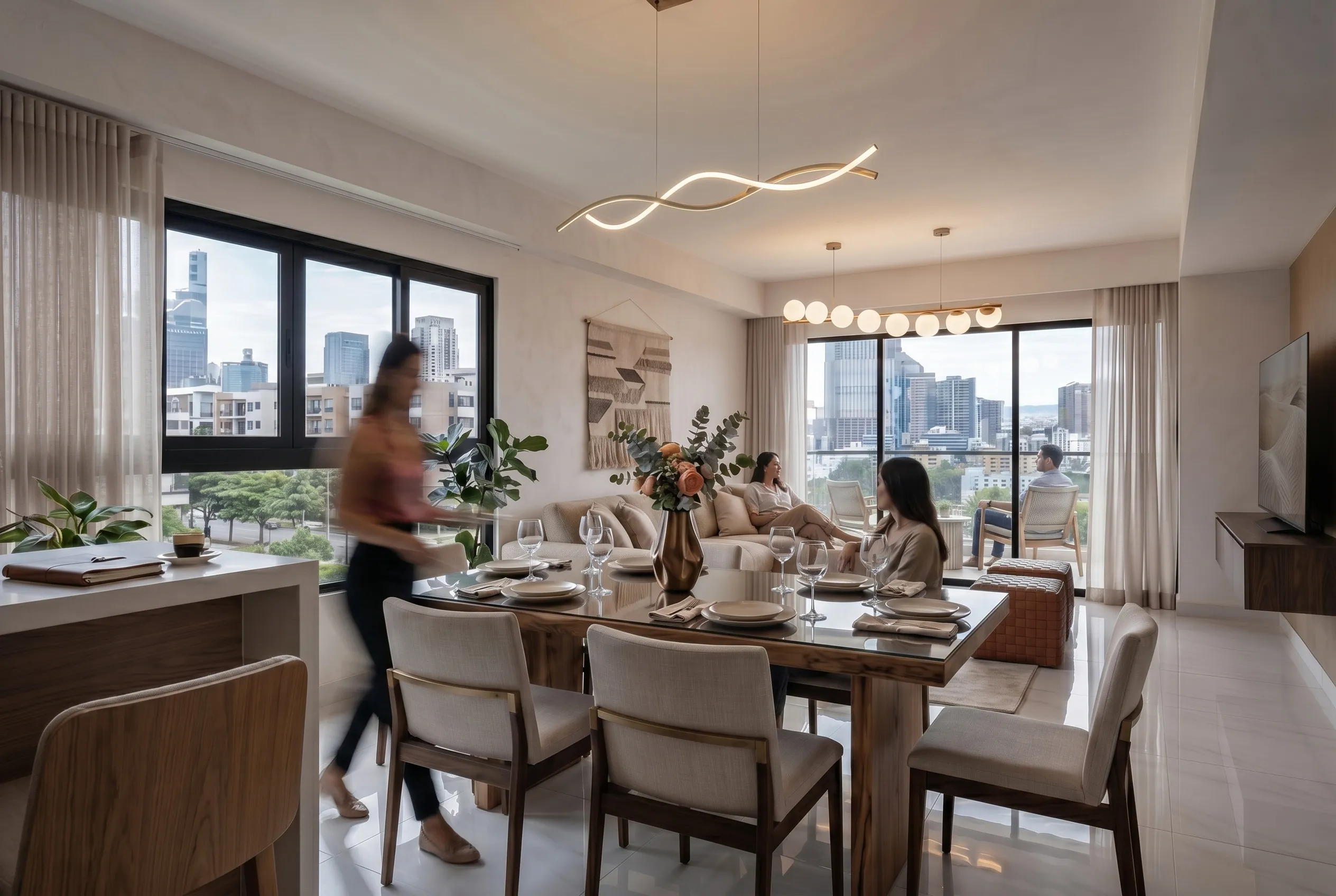 Apartamentos modernos en Residencial DM-V con vista al mar